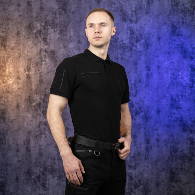 Поло Pobedov Loft Військове Чорний - 1