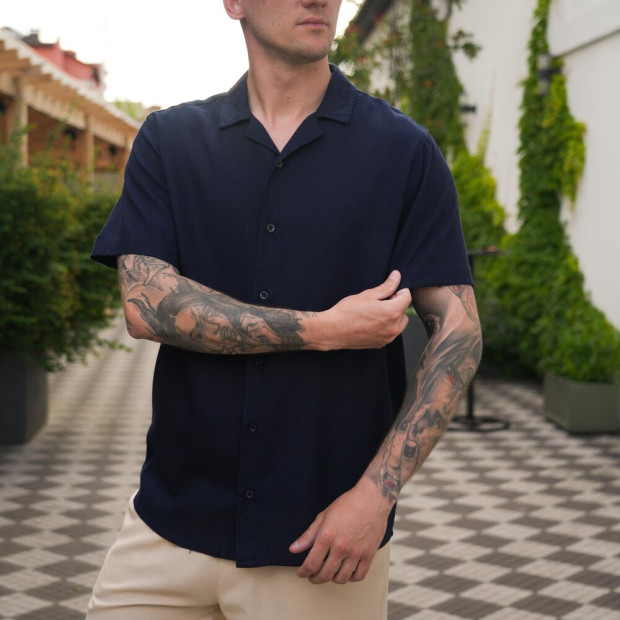 Сорочка Pobedov Marsel Темно-синій - 2