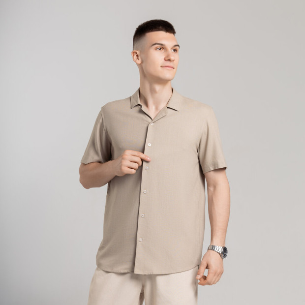 Сорочка Pobedov Marsel Бежевий, 2XL - 2