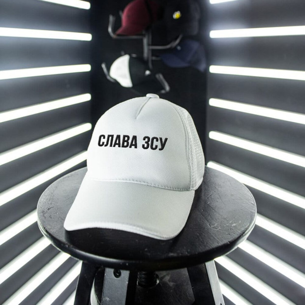Кепка Pobedov Cap Mesh Слава ЗСУ Белый - 