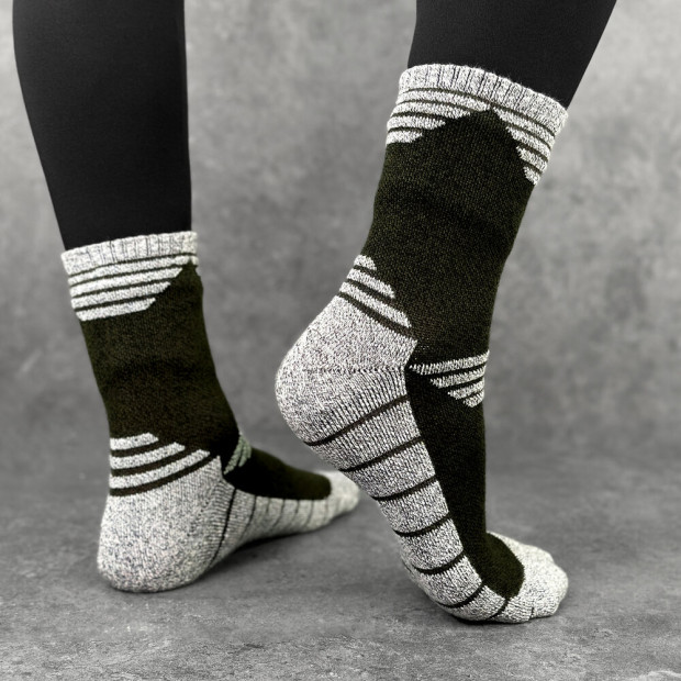 Шкарпетки Pobedov Heat Хакі-сірий, XL - 2