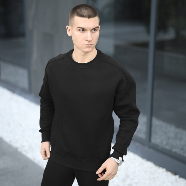 Світшот Pobedov Hubble Чорний, 2XL - 