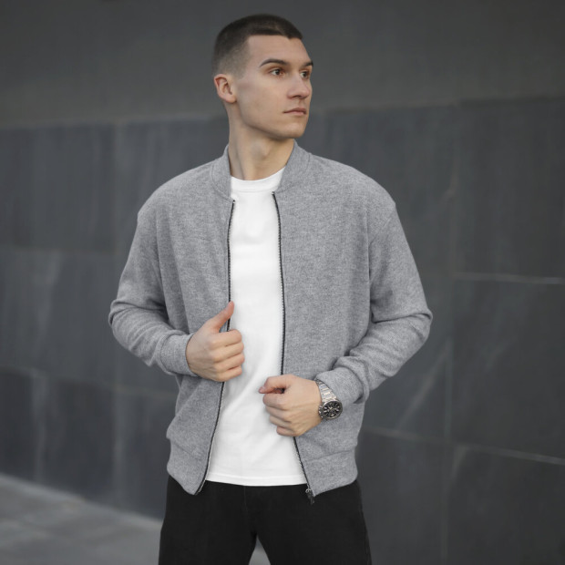 Джемпер Pobedov Moon Сірий, XL - 1