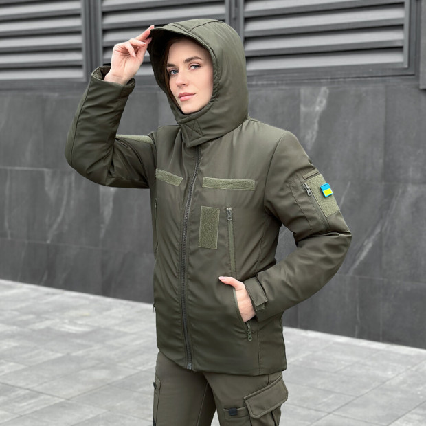 Куртка Pobedov Motive ЗИМА B2 Жіноча Хакі, 3XL - 6