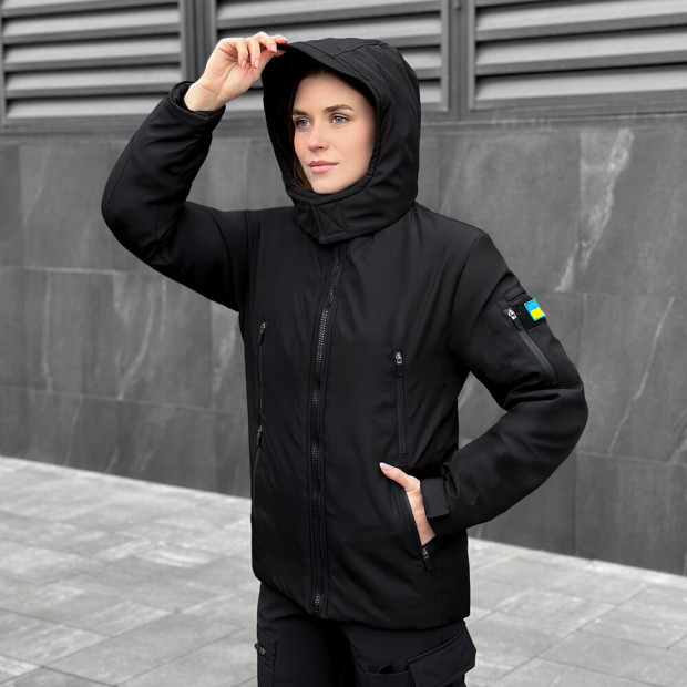 Куртка Pobedov Motive ЗИМА B2 Женская Черный, 3XL - 4