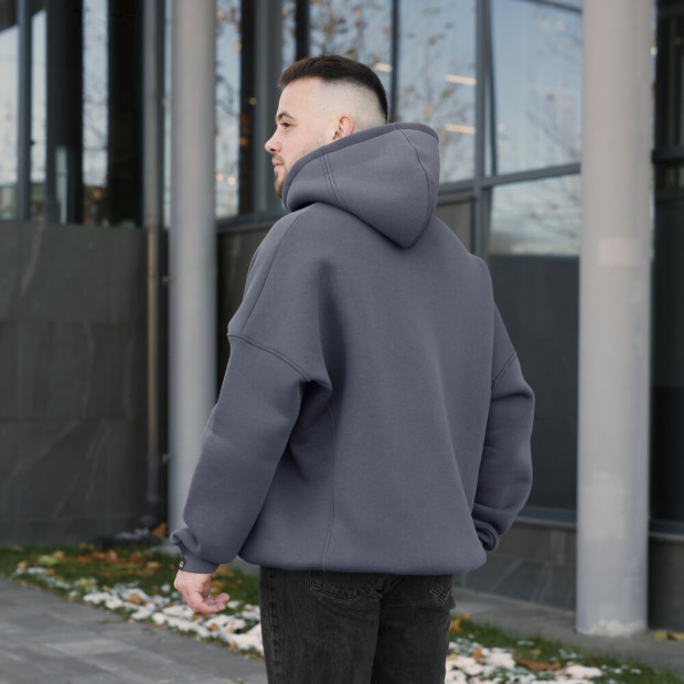 Худі oversize Pobedov Urbanist Темно-сірий, Універсальний - 3