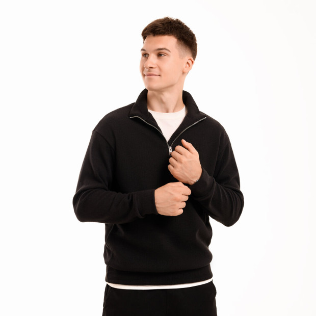 Джемпер Pobedov Evermont Чорний, 2XL - 2