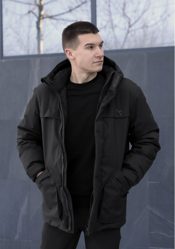 Парка Pobedov Navy Чорний 2