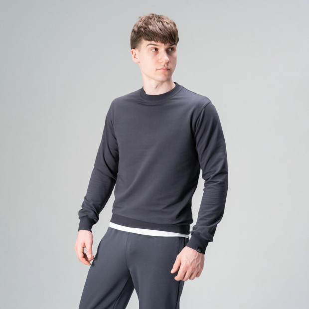 Світшот Pobedov 001 Темно-сірий, 2XL - 