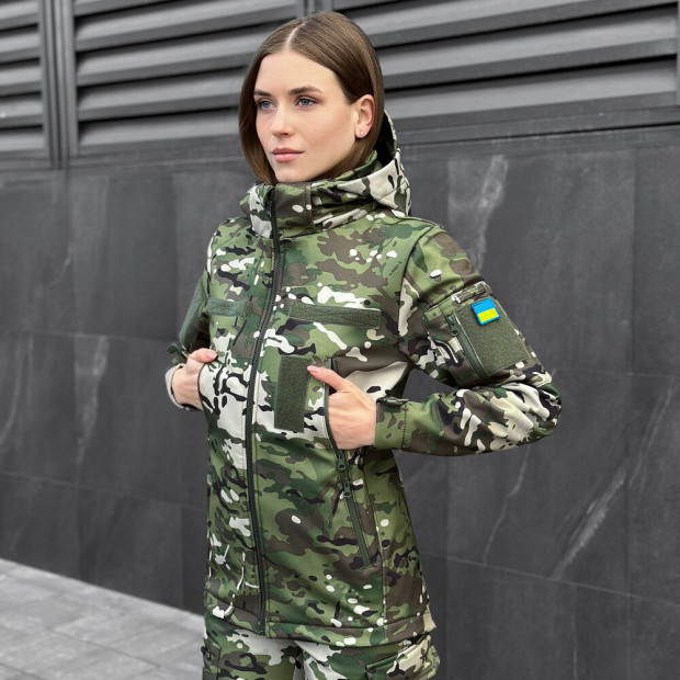 Куртка Pobedov Motive Військова Жіноча Мультикам, 3XL - 3