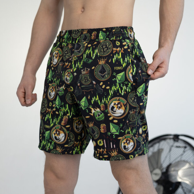 Пляжні шорти Pobedov Vocation Kripta Чорний, L - 3