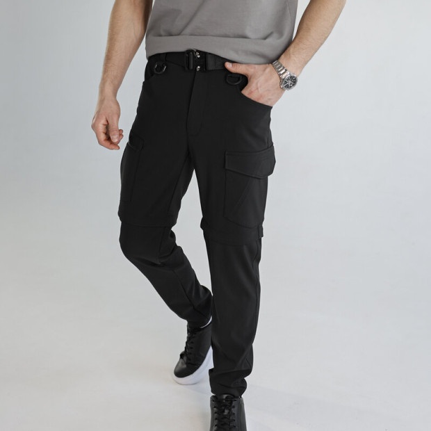 Штани-карго Pobedov Transformer 2.0 Чорний, 3XL - 1