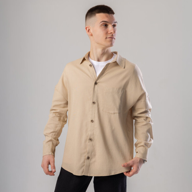 Сорочка Pobedov Founder Темний беж, 2XL - 2