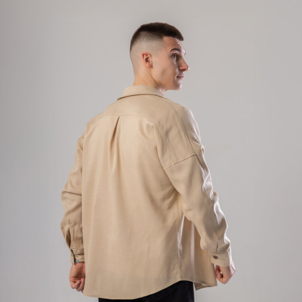 Сорочка Pobedov Founder Темний беж, 2XL - 3