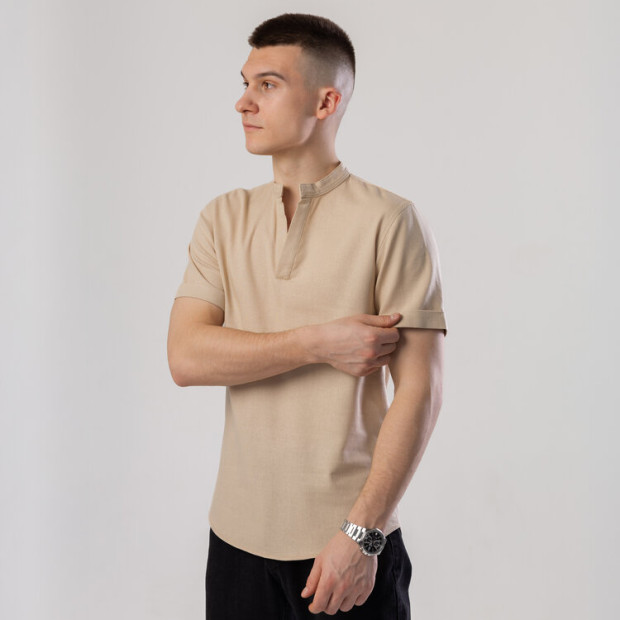 Сорочка Pobedov Misto Темний беж, S - 2
