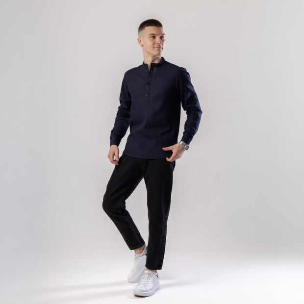 Сорочка Pobedov Exlnt Темно-синій, 2XL - 3