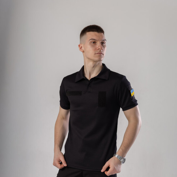Поло Pobedov Recon Військове Чорний, S - 
