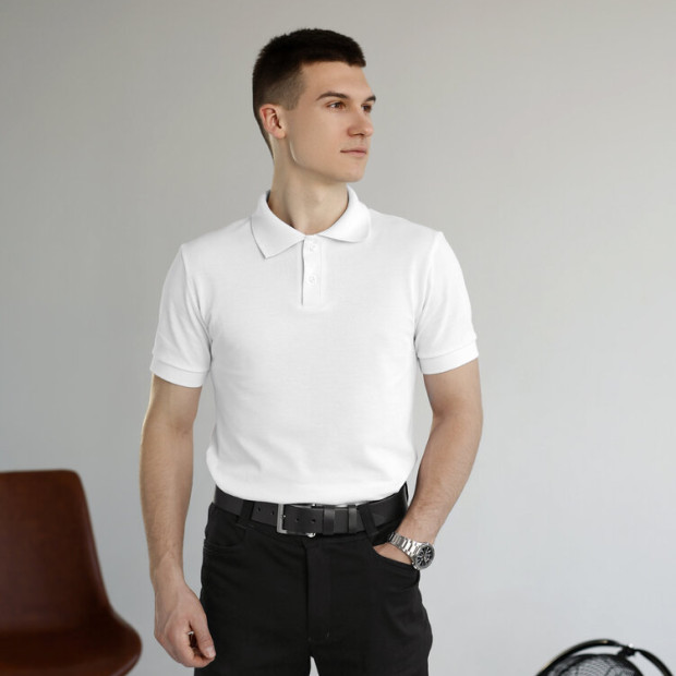 Поло Pobedov Royal Белый, 3XL - 1