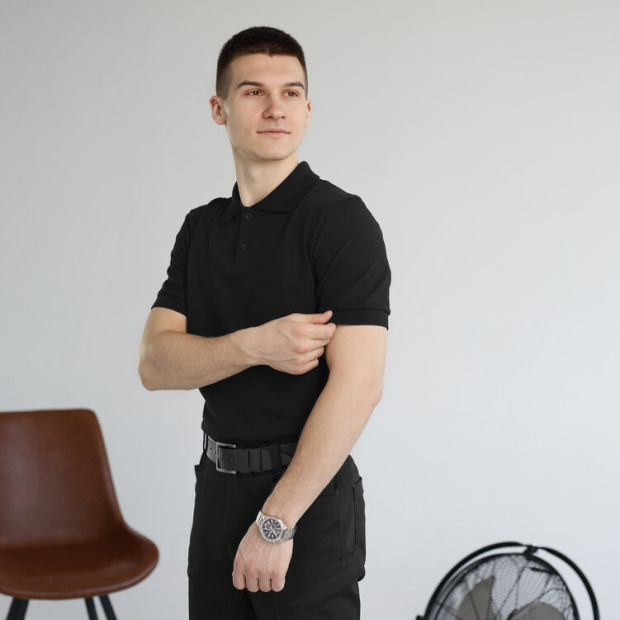 Поло Pobedov Royal Чорний, 3XL - 2
