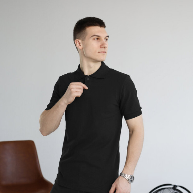 Поло Pobedov Royal Чорний, 3XL - 3