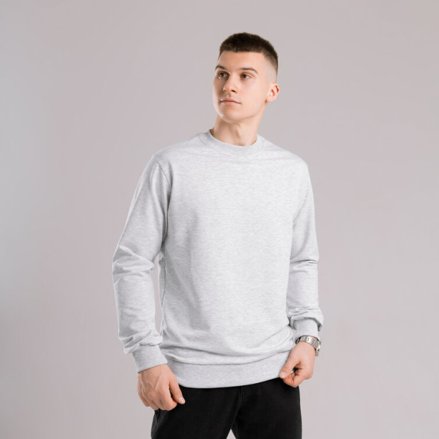 Світшот Pobedov 001 Сірий меланж, XL - 