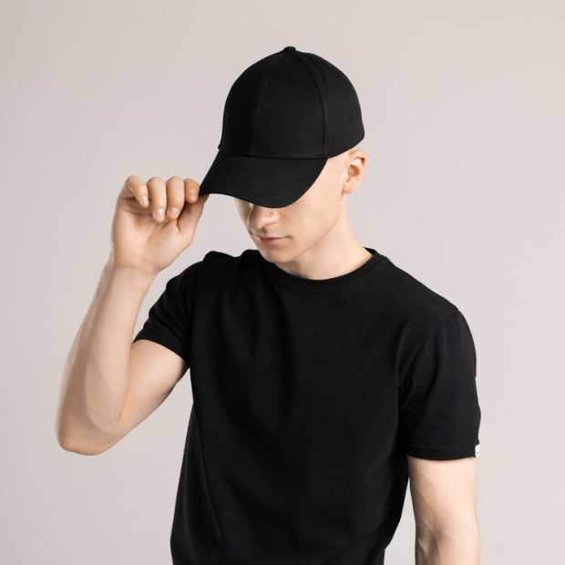 Кепка Pobedov Cotton Ray Чорний, Універсальний - 2
