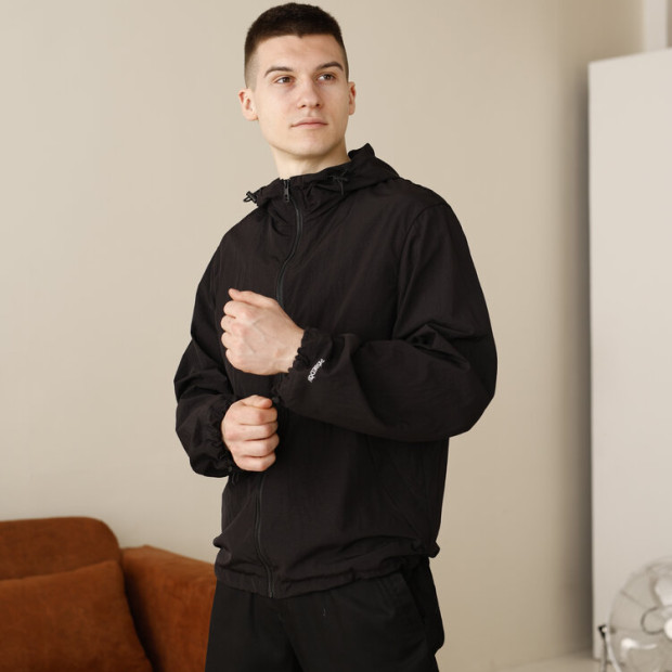 Куртка-вітрівка Pobedov Neon Чорний, 2XL - 1