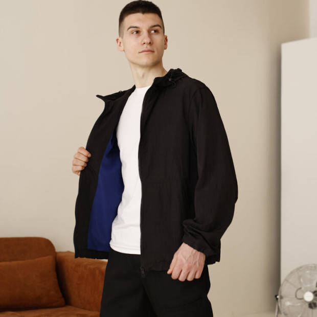 Куртка-вітрівка Pobedov Neon Чорний, 2XL - 2