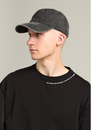 Кепка Pobedov Jeans Чорний, Універсальний 2