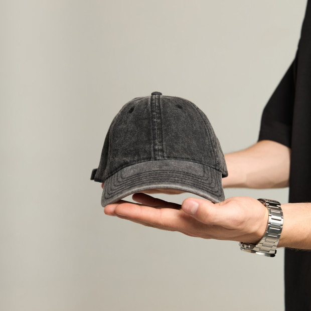 Кепка Pobedov Jeans Чорний, Універсальний - 3