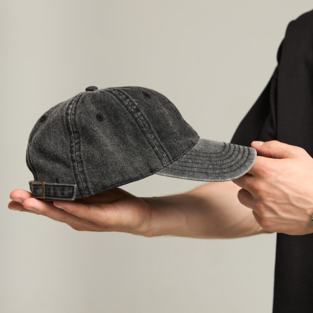 Кепка Pobedov Jeans Чорний, Універсальний - 4