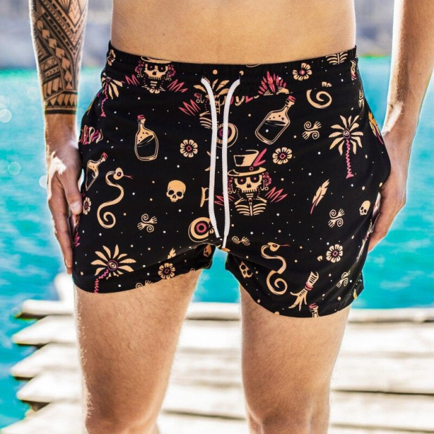Шорти для плавання Pobedov Pool day BATAL Totem Чорний, 4XL - 