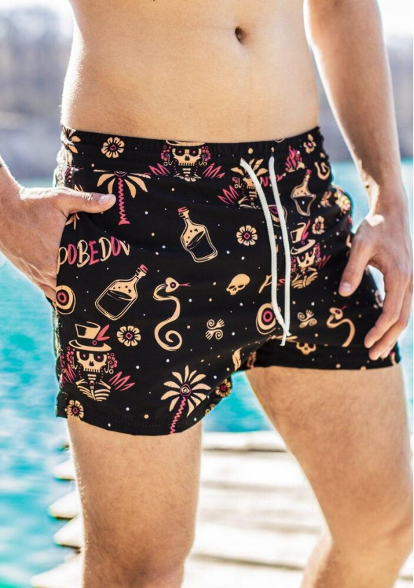 Шорти для плавання Pobedov Pool day BATAL Totem Чорний 2