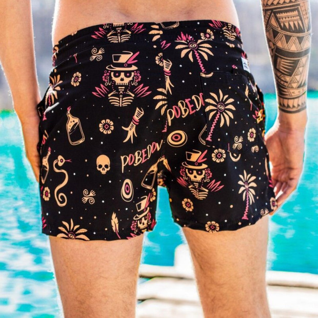 Шорти для плавання Pobedov Pool day BATAL Totem Чорний, 4XL - 2