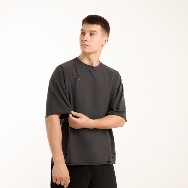 Футболка Pobedov Fade Темно-сірий, 2XL - 2