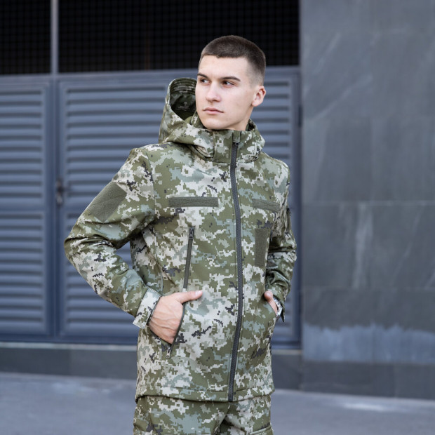 Куртка Pobedov Motive Военная Пиксель, 2XL - 1