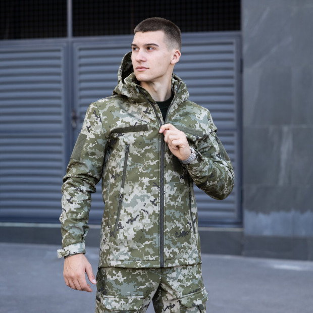 Куртка Pobedov Motive Військова Піксель, L - 3