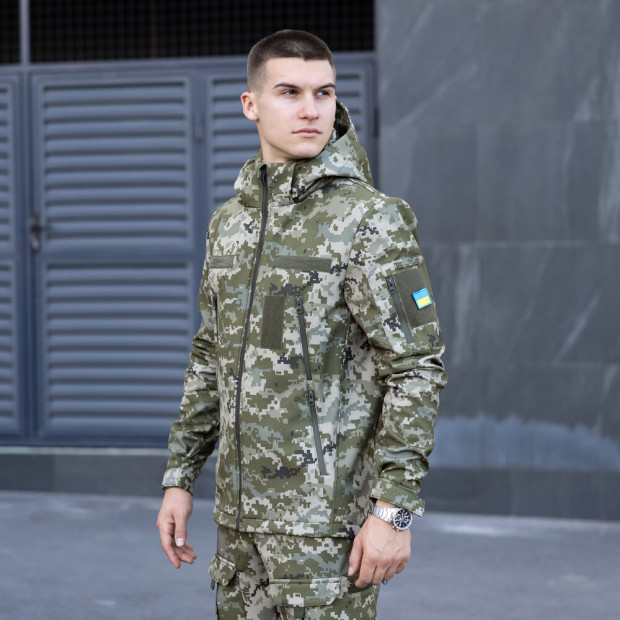 Куртка Pobedov Motive Військова Піксель, S - 2