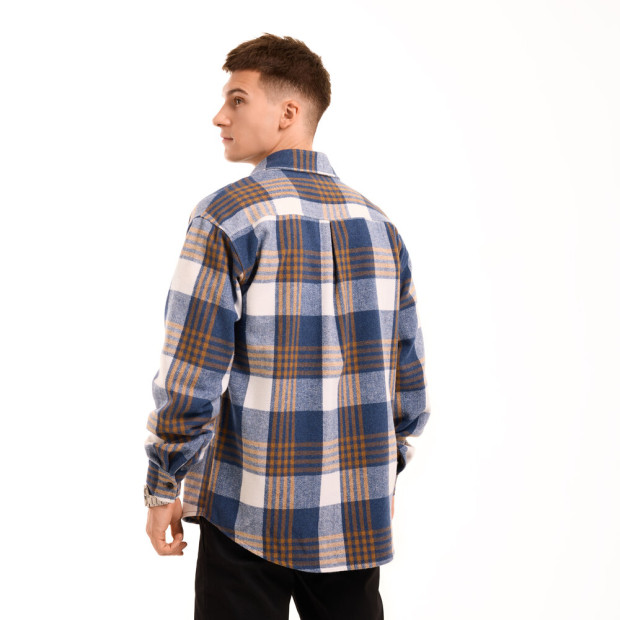 Сорочка Pobedov Tartan Синій, 2XL - 3
