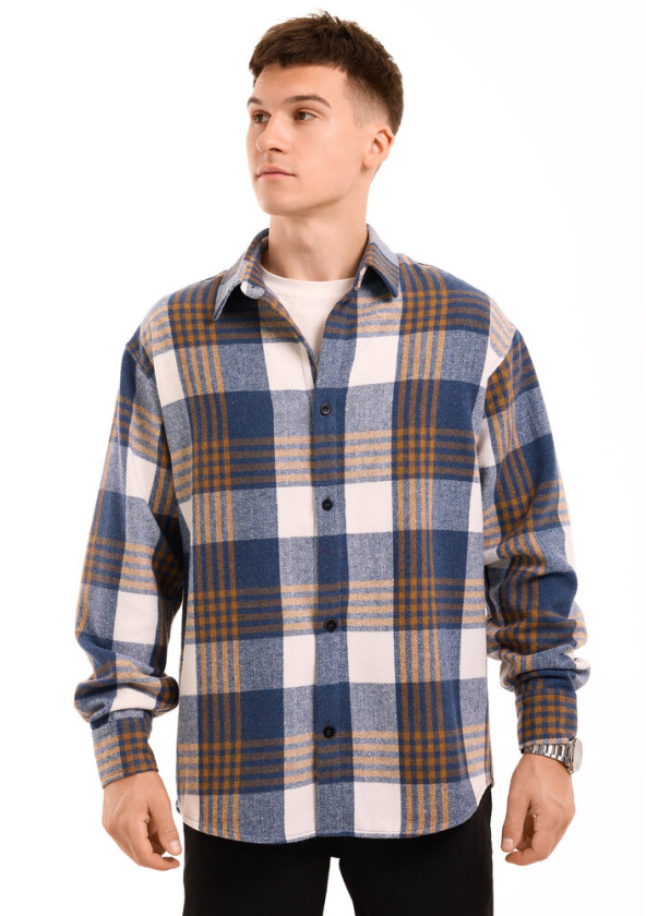 Нещодавно переглянуті Сорочка Pobedov Tartan Синій 2