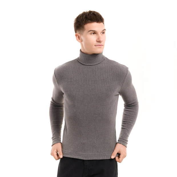 Гольф Pobedov Prestige Темно-сірий, 2XL - 1