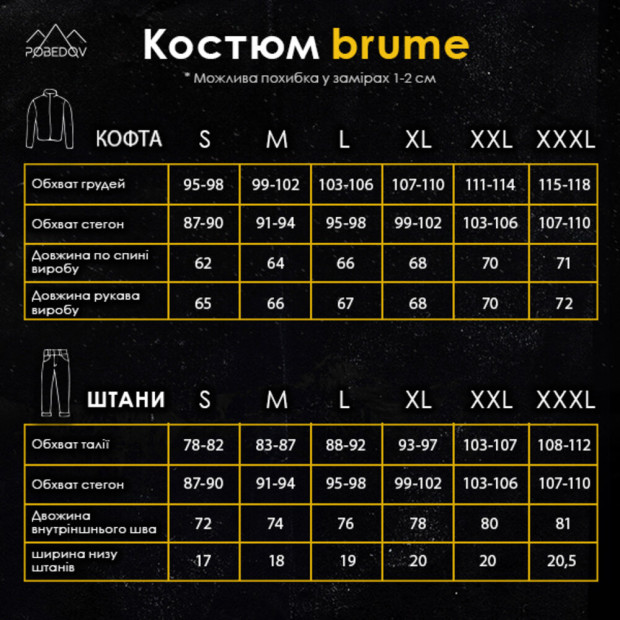 Костюм Pobedov Brume Темно-сірий, 2XL - 8