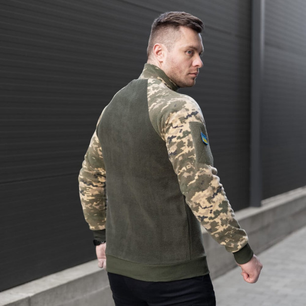 Толстовка тактична Freedom військова з липучками Хакі-камуфляж, 2XL - 4