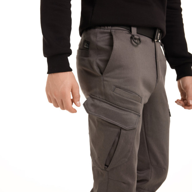 Штани-карго Pobedov trousers Tactical ЗИМА Темно-сірий, M - 5