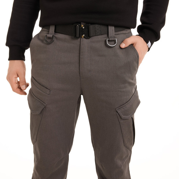 Штани-карго Pobedov trousers Tactical ЗИМА Темно-сірий, 3XL - 4