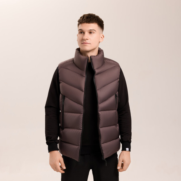 Жилет Pobedov Puffer Шоколадний, 2XL - 