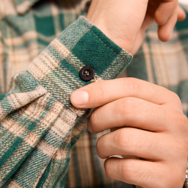 Сорочка Pobedov Tartan Зелений, M - 6