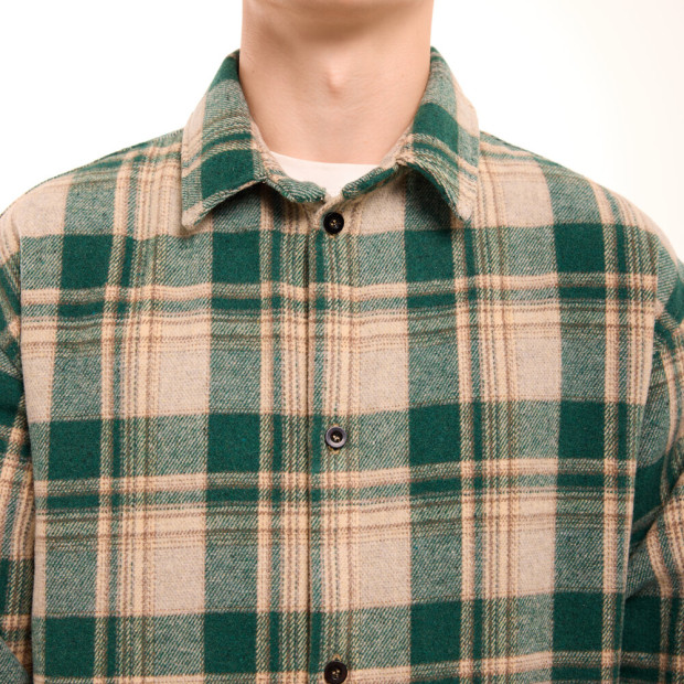Сорочка Pobedov Tartan Зелений, S - 4