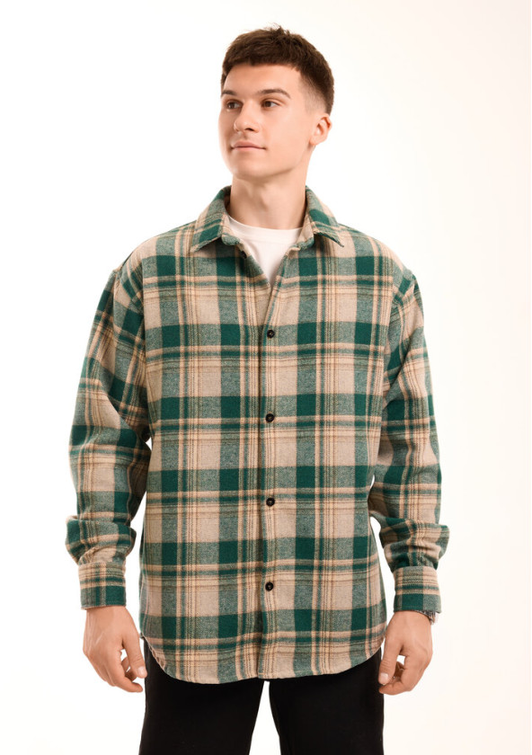 Рубашка Pobedov Tartan Зеленый 2