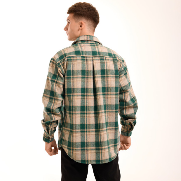 Сорочка Pobedov Tartan Зелений, 2XL - 3